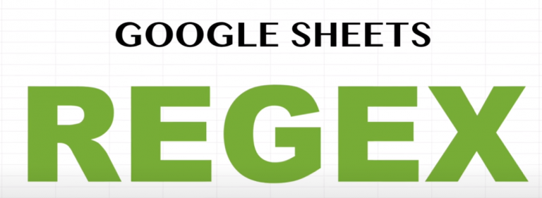 REGEX in Sheets